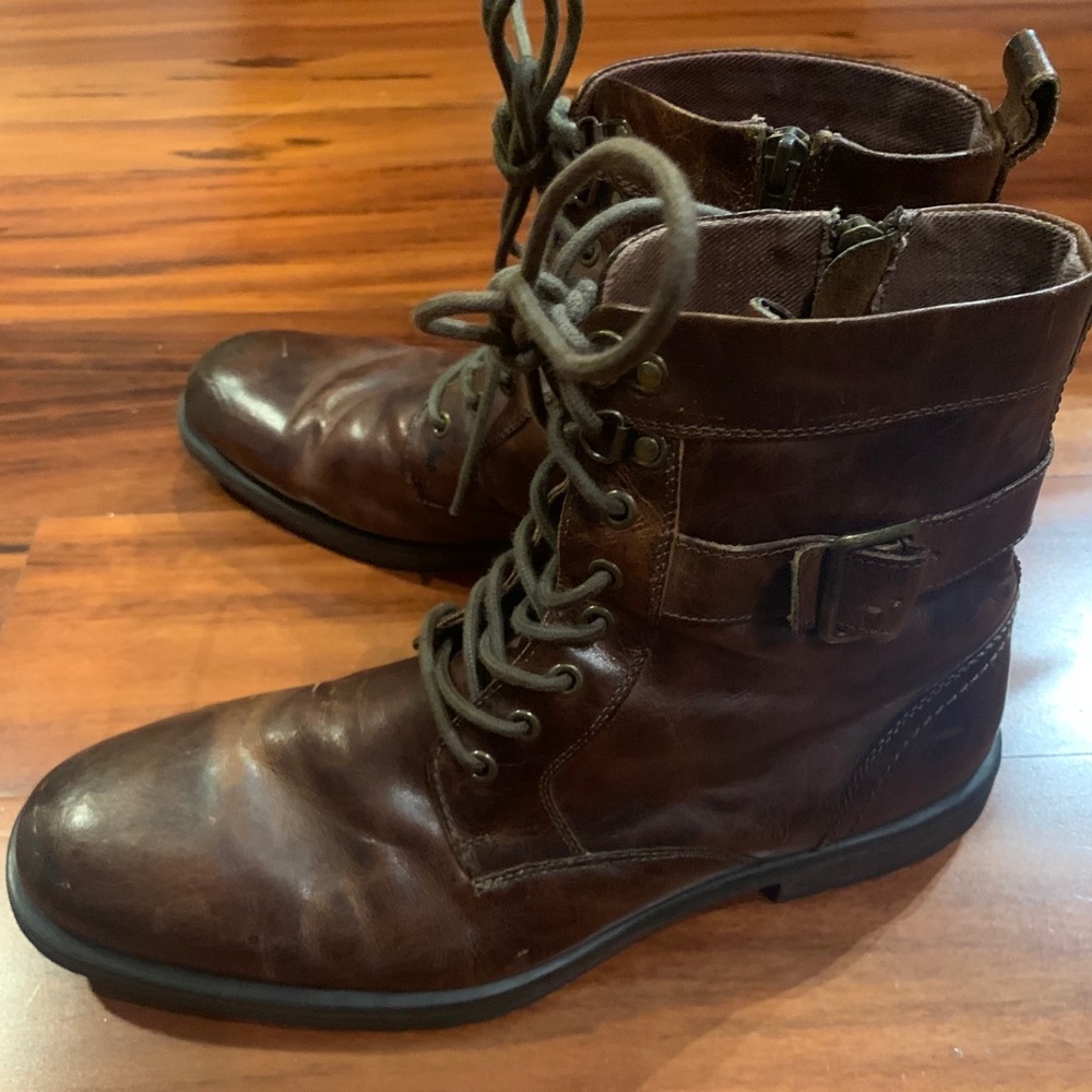 Ashton Grey Zipper Boots